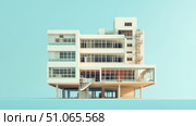 dismantling disassembling hospital building ai generated. Стоковое AI-изображение, AI-художник Vectorwin / Фотобанк Лори