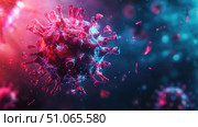 electron zooming into virus cell ai generated. Стоковое AI-изображение, AI-художник Vectorwin / Фотобанк Лори