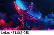 signal blinking tech satellite dish ai generated. Стоковое AI-изображение, AI-художник Vectorwin / Фотобанк Лори