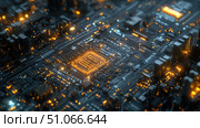 trace stretching circuit board ai generated. Стоковое AI-изображение, AI-художник Vectorwin / Фотобанк Лори
