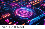 connectivity oscillating technology interface ai generated. Стоковое AI-изображение, AI-художник Vectorwin / Фотобанк Лори