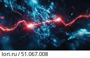 energy shifting electric pulse ai generated. Стоковое AI-изображение, AI-художник Vectorwin / Фотобанк Лори