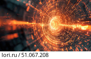 entanglement fracturing quantum code ai generated. Стоковое AI-изображение, AI-художник Vectorwin / Фотобанк Лори