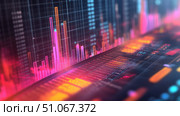 analysis vibrating financial report ai generated. Стоковое AI-изображение, AI-художник Vectorwin / Фотобанк Лори
