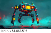 ics warping robot ai generated. Стоковое AI-изображение, AI-художник Vectorwin / Фотобанк Лори