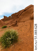 Martian landscape of Fairytale Canyon (Canyon Skazka) Стоковое фото, фотограф Юлия Белоусова / Фотобанк Лори