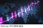 Global financial growth trends with data visualization in 2023 reflecting market changes and investment opportunities. Стоковое AI-видео, аниматор Сергей Толмачёв / Фотобанк Лори