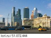 Moscow International Business Center, view from Kutuzovsky Prospect. Редакционное фото, фотограф Евгений Харитонов / Фотобанк Лори