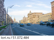 Cityscape, view of the Kutuzovsky Prospect im Moscow. Редакционное фото, фотограф Евгений Харитонов / Фотобанк Лори