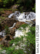 Datanla Waterfall in Dalat among the green rainforests in Southeastern Vietnam. Стоковое фото, фотограф Сергей Фролов / Фотобанк Лори