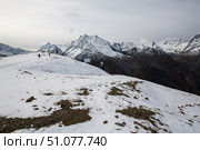 View of Caucasus mountains in Dombay. Стоковое фото, фотограф Юлия Белоусова / Фотобанк Лори