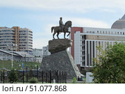 Город Кемерово. Памятник императору Александру III. Редакционное фото, фотограф Цибаев Алексей / Фотобанк Лори