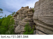 Magnificent rocks of the Arakul shikhan of the granite rock massif of the Middle Urals on a summer day. Стоковое фото, фотограф Акиньшин Владимир / Фотобанк Лори