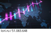 Visual representation of global financial data trends over various regions and timeframes with colorful graphs. Стоковое AI-видео, аниматор Сергей Толмачёв / Фотобанк Лори