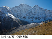 Panoramic view of the Caucasus mountains in autumn. Стоковое фото, фотограф Юлия Белоусова / Фотобанк Лори