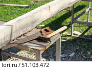 Скрепление бруса между собой. Fastening the beam together. Стоковое фото, фотограф Роман Лукьянов / Фотобанк Лори