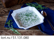 Traditional Russian vegetable soup. Стоковое фото, фотограф Наталия Кирсанова / Фотобанк Лори