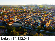 Flight over the city Ceske Budejovice. Стоковое фото, фотограф Яков Филимонов / Фотобанк Лори