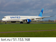 Boeing 787-10 авиакомпании United Airlines (2024 год). Редакционное фото, фотограф Александр Тарасенков / Фотобанк Лори