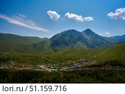 Вид на палаточные городок в урочище Джилы-Су. Стоковое фото, фотограф Владимир Глинский / Фотобанк Лори