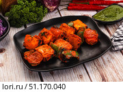Indian cuisine - spicy chili paneer. Стоковое фото, фотограф Андрей Старостин / Фотобанк Лори