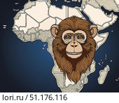 Detailed visualization correlation mpox, mpxv, mpx, monkeypox virus Africa continent public health crisis containment strategies key focus areas medical interventions healthcare resources. Стоковое AI-изображение, AI-художник Андрей Ка / Фотобанк Лори
