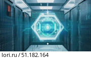 A detailed look inside a cutting-edge data center showcasing advanced servers, cooling systems, and efficient layout for optimal performance. Стоковое AI-видео, аниматор Данила Большаков / Фотобанк Лори