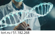 A scientist in a lab coat focuses on advanced research tools and equipment, ensuring a sterile and controlled environment for experiments. Стоковое AI-видео, аниматор Данила Большаков / Фотобанк Лори