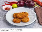Fried potato crispy golden hash brown. Стоковое фото, фотограф Андрей Старостин / Фотобанк Лори