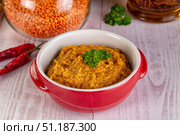 Indian cuisine - Lentil vegan dal. Стоковое фото, фотограф Андрей Старостин / Фотобанк Лори