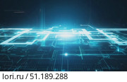 Experience a mesmerizing journey through a vibrant digital landscape filled with illuminated lines, showcasing technological advancements and innovation. Стоковое AI-видео, аниматор Данила Большаков / Фотобанк Лори
