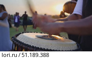 A vibrant gathering takes place in a park, showcasing diverse flags and energetic crowds enjoying live music under a warm summer sun. Стоковое AI-видео, аниматор Данила Большаков / Фотобанк Лори