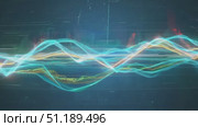 Intricate sound wave patterns created with colorful digital effects, engaging viewers with dynamic movement and rhythm. Стоковое AI-видео, аниматор Данила Большаков / Фотобанк Лори