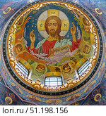 Интерьер храма Спаса на Крови (Собора Воскресения Христова), Санкт-Петербург, Россия. Стоковое фото, фотограф Елена  Попкова / Фотобанк Лори