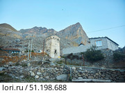 Eltuby, Russia. - October 08, 2023: The Ancestral Watchtower. Kabardino-Balkarian Republic. Редакционное фото, фотограф Наталия Кирсанова / Фотобанк Лори