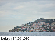 ISTANBUL, TURKEY - NOVEMBER 26, 2021: Princes' Islands, view from the ship. The Sea of Marmara. Редакционное фото, фотограф Наталия Кирсанова / Фотобанк Лори