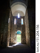 Trinity Church, now defunct, Nizhny Arkhyz. The Christian Orthodox Church inside, 10th century AD. Стоковое фото, фотограф Наталия Кирсанова / Фотобанк Лори