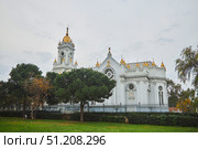 Istanbul, Turkey - November 28, 2021: The old district in the center of Istanbul. Orthodox Church of the First Martyr Stephen. Редакционное фото, фотограф Наталия Кирсанова / Фотобанк Лори