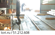 shop for woodworking lumber. Стоковое видео, видеограф Алексей Сергеев / Фотобанк Лори
