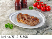 Grilled beef black angus steak. Стоковое фото, фотограф Андрей Старостин / Фотобанк Лори
