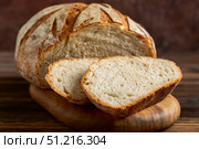 Fresh Artisan Sourdough Bread. Стоковое фото, фотограф Марина Сапрунова / Фотобанк Лори