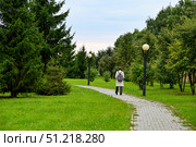 Город Тобольск. Сквер Декабристов. Роща Журавского. Стоковое фото, фотограф Александр Тараканов / Фотобанк Лори