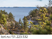 Ladoga skerries, stone islands on Lake Ladoga. Republic of Karelia, Russia. Стоковое фото, фотограф Photojuli / Фотобанк Лори