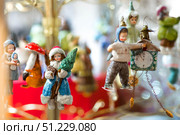 Christmas decorations. Soviet Christmas tree. Old retro cotton wool Christmas tree toy. Стоковое фото, фотограф Photojuli / Фотобанк Лори