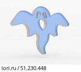 Symbol ghost on white background. Isolated 3D illustration. Стоковая иллюстрация, иллюстратор Ильин Сергей / Фотобанк Лори