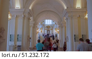 Saint-Petersburg, Russia - May 18th, 2022. Interiors of the State Hermitage Museum. Редакционное видео, видеограф Denis Vostrikov / Фотобанк Лори