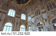 Saint-Petersburg, Russia - May 18th, 2022. Interiors of the State Hermitage Museum. Редакционное видео, видеограф Denis Vostrikov / Фотобанк Лори