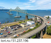 Astoria Megler Bridge Columbia river Pacific Northwest. Стоковое фото, фотограф Mark Agnor / Фотобанк Лори