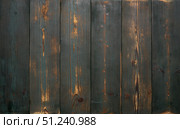 Background of old vintage wooden boards of green color. Strongly worn and scratched. Стоковое фото, фотограф Енваев Андрей / Фотобанк Лори