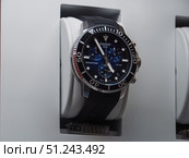 Sophisticated Tissot Seastar Dive Watch Displayed Elegantly. Редакционное фото, фотограф Sergakoff / Фотобанк Лори